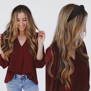 black velvet knot headband